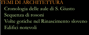 TEMI DI ARCHITETTURA	